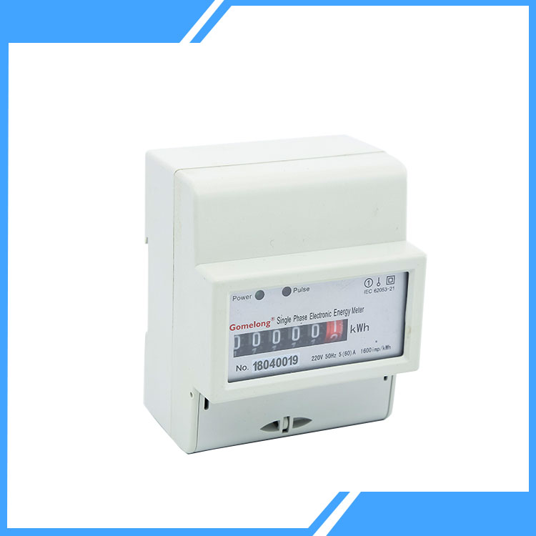 Jednofázový dvojvodičový Din Rail Kwh Meter Box