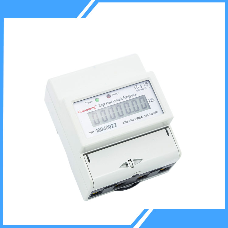 4P Din Rail Enclose Kwh Energy Meter 380v